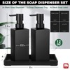 GMISUN Kitchen Soap Dispenser Set, Hand and Dish Soap Dispensers,