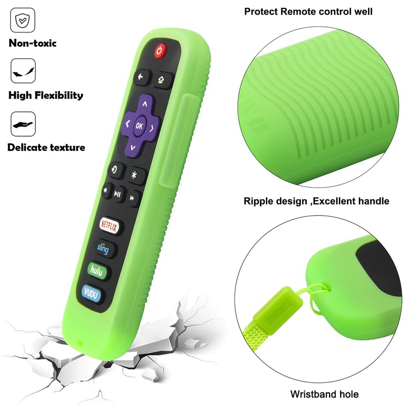 [2 Pack] Remote Cover (Glow in The Dark) Compatible with