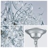 WUZUPS Crystal Chandelier 10-Light Pendant Ceiling Light Modern Lighting Fixture
