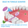 Malisseladi 5 in 1 Mini Brushes-Disposable Toothbrushes with Toothpaste,Toothpaste +