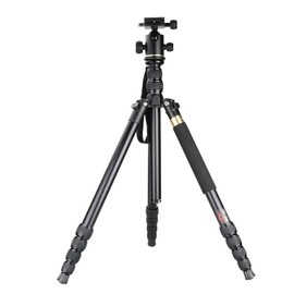 HSU Photographic Aluminium Alloy Tripod Kit with Monopod Stand Ball Head for Travel DSLR Camera