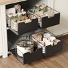 NETEL Pull Out Cabinet Organizer, 4 Pack No Drill Slide
