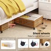 Under Bed Storage Containers With Wheels - 2 Pcs Bamboo