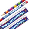 12 100% Attendance Rulers and Pencils Bundle School Reward Resource