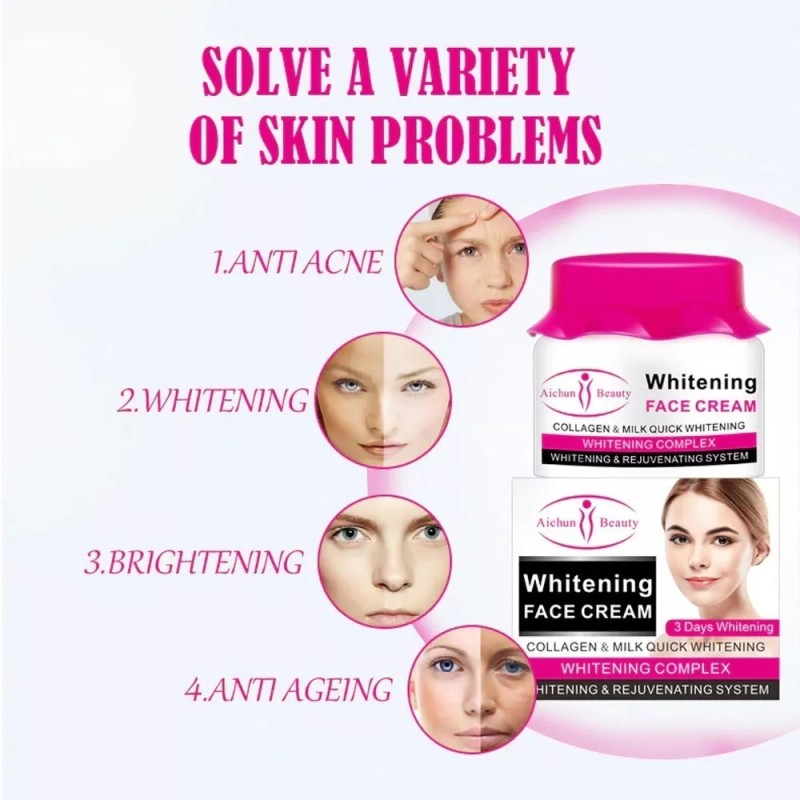 Universo en Linea Crema Facial Aclaradora Remueve Manchas Oscura Aichun