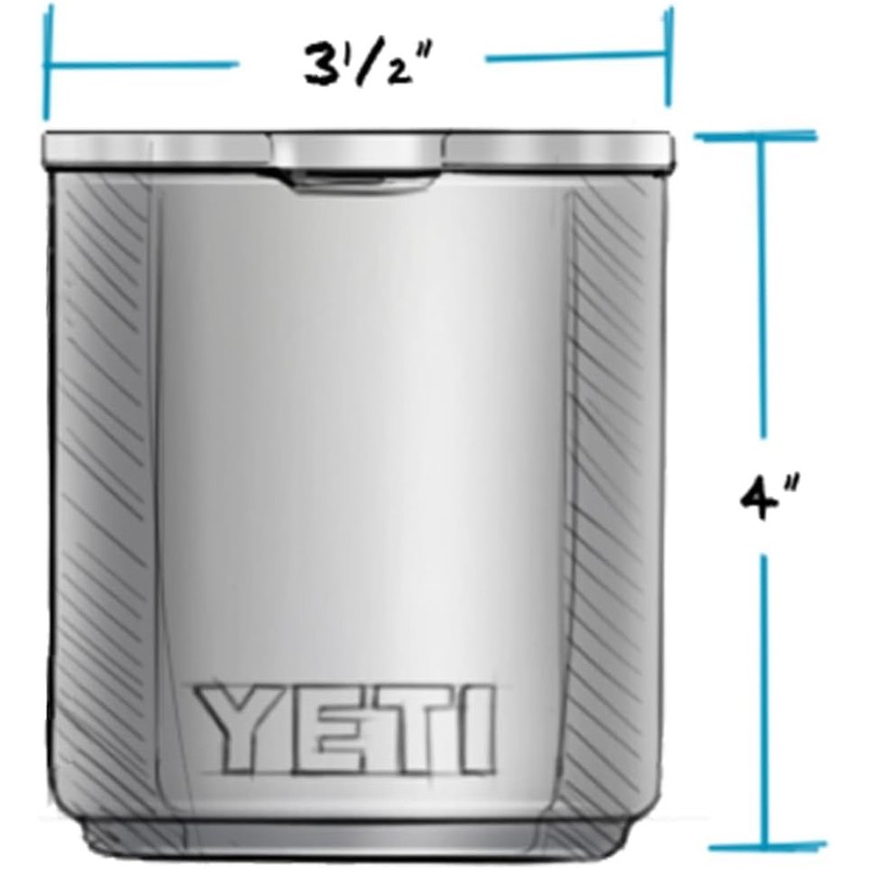 YETI Rambler 10 oz Stackable Lowball 2.0, Vacuum Insulated, Stainless