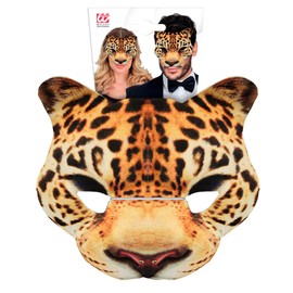 W WIDMANN MILANO Party Fashion - Animal Mask Chinless Fabric Accessory for Carnival Theme Party