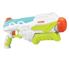 Water Warriors: Raider - Water Blaster, 30 Oz Capacity, Adjustable Nozzles, Translucent Tanks, Shoots Up to 35 Feet, Outdoor Water Toy, Kids Ages 6+
