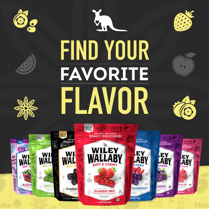 Wiley Wallaby Licorice 24 Ounce Classic Gourmet Soft & Chewy