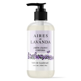 Jabón Líquido Corporal Aires de Lavanda 240 ml, Higiene y Cuidado de la Piel con Aroma Relajante de Lavanda
