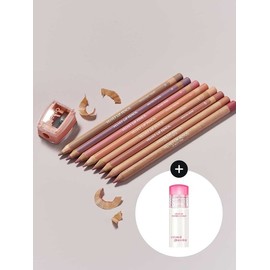 Clio [2EA] Velvet Lip Pencil [Main Product + Sharpener] [Giveaway] Glam Tint Mini (Random) 1EA / [2EA] 벨벳 립 펜슬 [본품+샤프너][증정] 글램틴트 미니(랜덤) 1EA