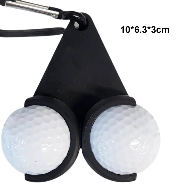 MTSDM 2Pcs Golf Ball Holder, Ball Storage Holder with Carabiner