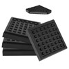 4 Pcs Exercise Equipment Mat, Treadmill Rubber Pads, 4 x