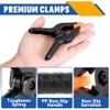 24 Pack 3.5 inch Plastic Spring Clamps, Black Heavy Duty