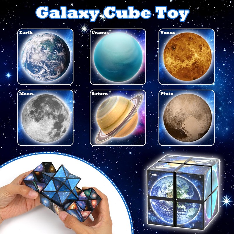 Star Cube Magic Cube, Infinity Cube, Anti-Stress Cube IQ Puzzle,