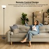 PESRAE Floor Lamp, Remote Control with Stpeless Color Temperatures and