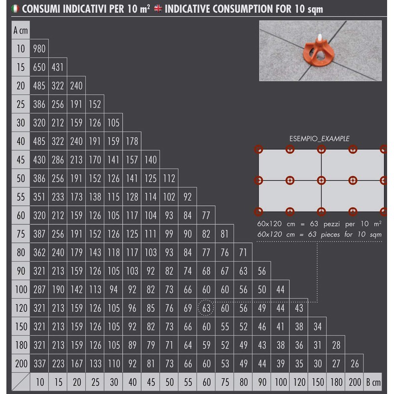 Raimondi RLS Vite Leveling System Cap 300Pc