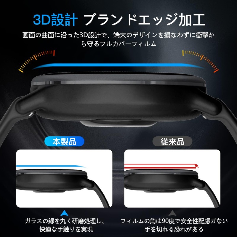 LCD Screen Protector For Garmin Vivoactive 5 Smartwatch, 3-Piece Set,