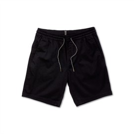 Volcom Men's Frickin Elastic Waist 19" Chino Short, BLACK, LARGE