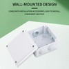 Pack of 2 Waterproof Junction Boxes, Waterproof IP65, Surface-Mounted Junction