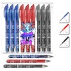SEND UP Erasable Gel Pen - 3 Red, 3 Black,