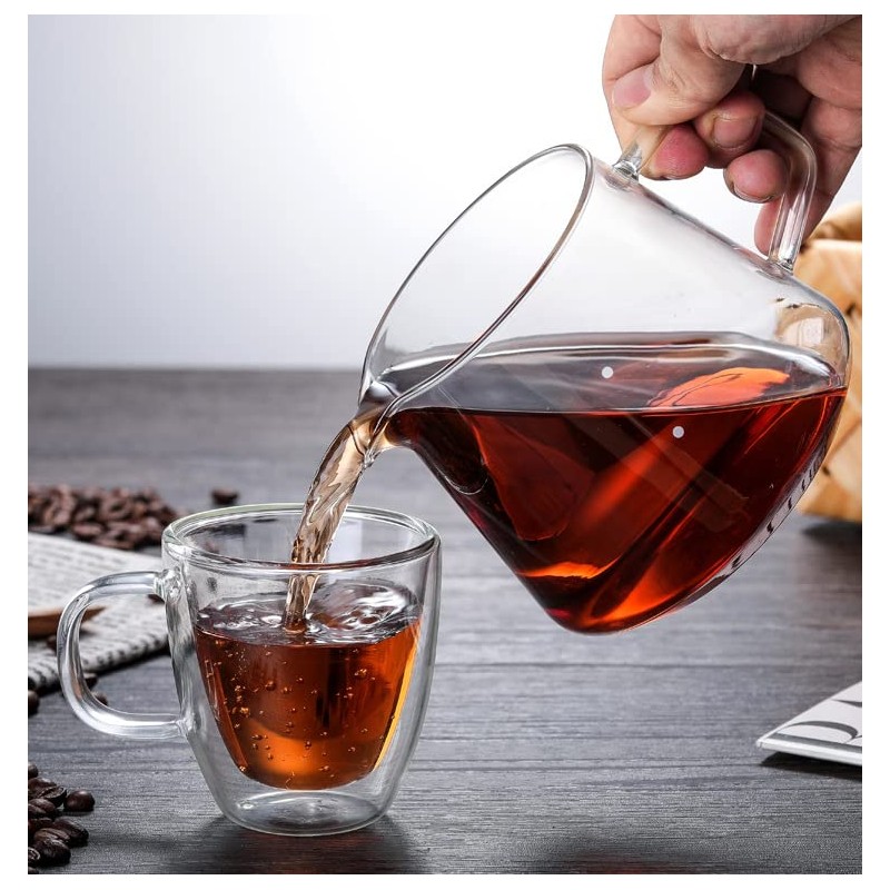 Gugrida 400ml 600ml Coffee Server, Drip Coffee Server, Hand Drip