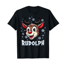 Santa’s Reindeer Rudolph Xmas Group Costume T-Shirt