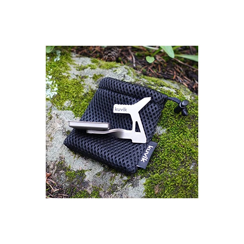 Kuvik Micro Titanium Solid Fuel Stove - Ultralight and Compact