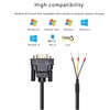 XMSJSIY DB9 Connector RS232 Serial Port Cable DB9 Adapters Solderless