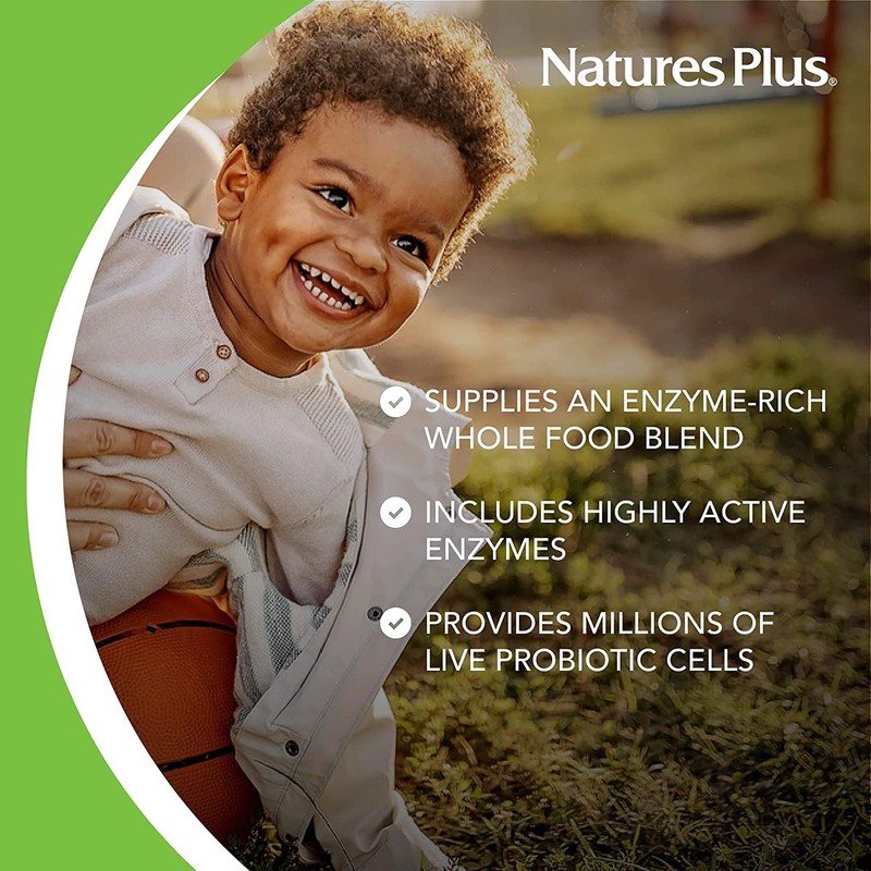 NaturesPlus Animal Parade Tummy Zyme Children’s Digestion Support - Active