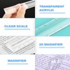Cosmos Magnifying Ruler Mini Magnifying Bar Magnifier Ruler for Reading