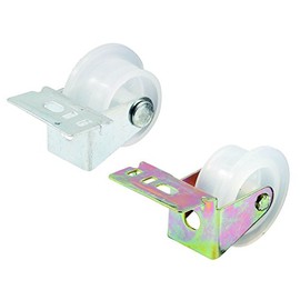 Prime-Line MP7147 Drawer Guide Roller Assembly, 1 In. Diameter, Plastic Wheel On Steel (2 Pack)