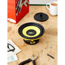 Pyle 6.5 Inch Mid Bass Woofer Sound Speaker System - Pro Loud Range Audio 300 Watt Peak Power w/ 4 Ohm Impedance and 60-20KHz Frequency Response for Car Component Stereo PLG64,Yellow