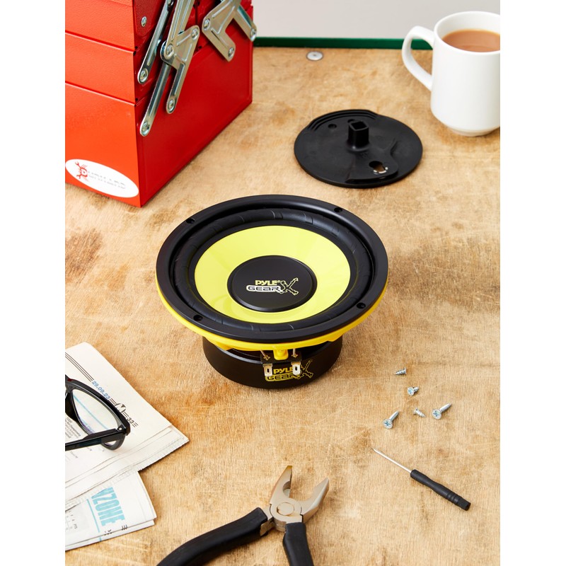 Pyle 6.5 Inch Mid Bass Woofer Sound Speaker System -