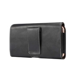 DFV mobile - Holster Horizontal Leather with Belt Loop für Infinix Smart 5 (2020) - Black