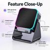 Foldable Phone Stand with Induction Speaker & Light – 5000mAh