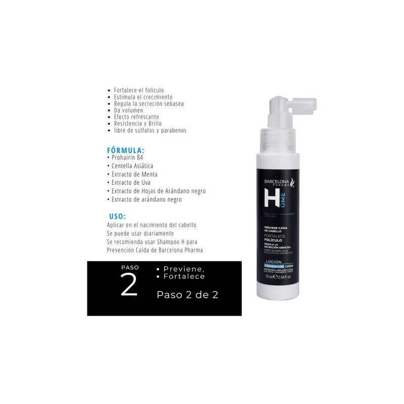 Duo Home Barcelona H Shampoo Y Loción Anti Caída