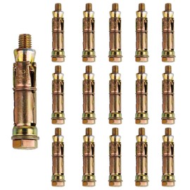 16pcs Heavy Duty Anchor Bolts, M8*60mm Expansion Bolts Concrete Screws, Wall Fixings Plugs, Wall Anchors for Brick Masonry, Drywall