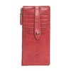 Frye womens Melissa Snap Card Leather Wallet, Red, One Size