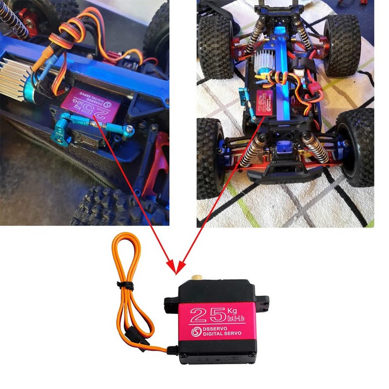 4PCS DS3225 25KG Waterproof Digital Servo Full Metal Digital Steering