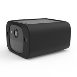 Holicfun Silicone Cover Skin for Eufy Security SoloCam S220 Camera (Black)
