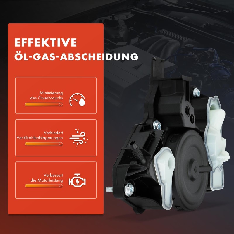 Frankberg Oil-Water Separator Ventilation Hoses for Crankcase Replace# 06K103495AG