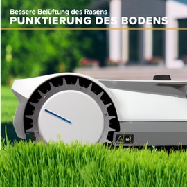 ROBO CLAWS Spikes for Ecovacs GOAT Robotic Lawnmower - Stainless Steel - Countersunk Screw Holes - 14 x Torx Screws - Traction Aid for Robotic Lawnmowers - Outer Diameter 235 mm - Slip Protection