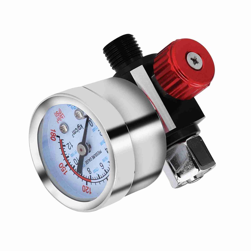 Air Pressure Regulator Gauge Adjustable Spray Gun Instrument Pneumatic Tool