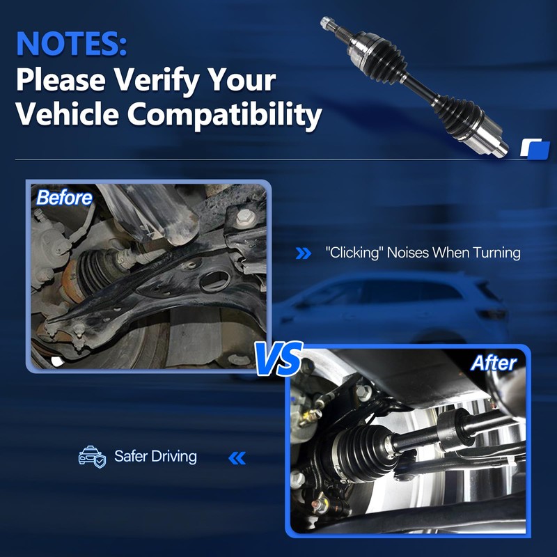 Maxfavor CV Axle for Volkswagen Beetle 2006 2007 2008 2009