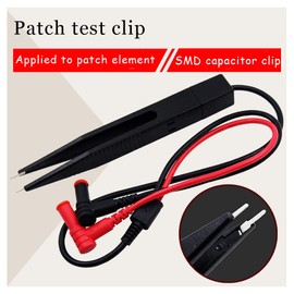 Comidox 2PCS SMD LCR Chip Test Clip Capacitance Inductor Resistance Test Clip Meter Lead Probe Multimeter Tweezer