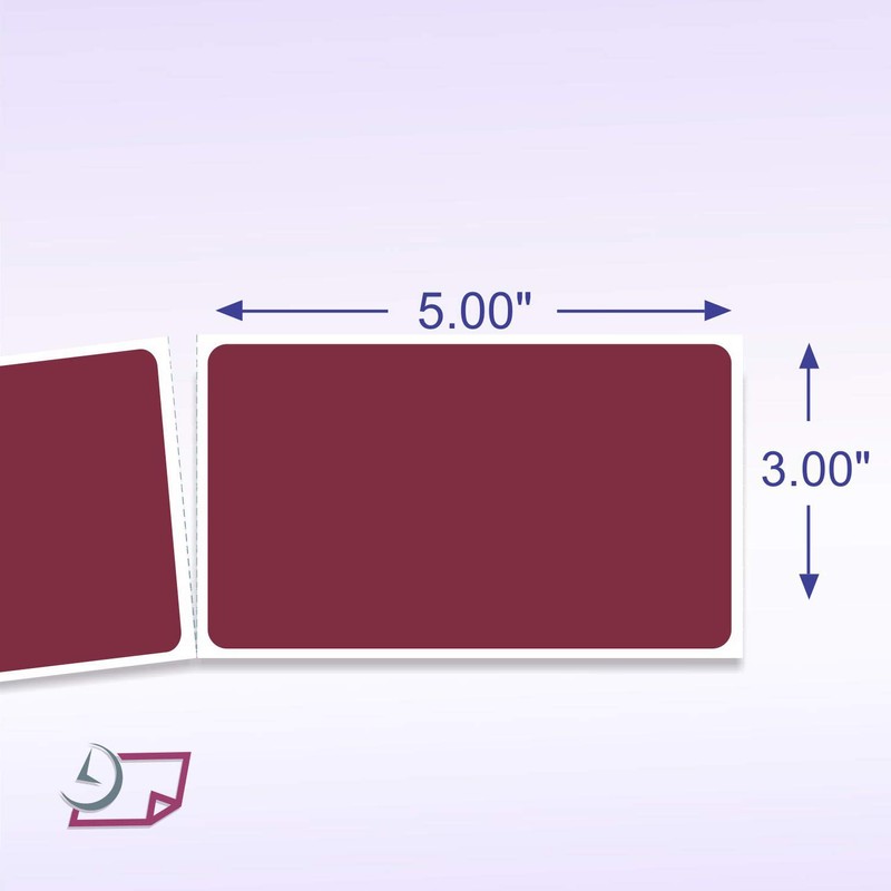NextDayLabels - 3 X 5 Rectangle Inventory Color Coding Labels,