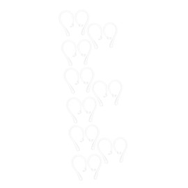 Housoutil 18pcs Earphone Hooks -Lost Accessories for During Running Gym and Sports Activities Transparent Design for Comfort and Flexibility