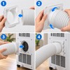 Portable Air Conditioner Exhaust Duct Adapter, ABS Vent Hose Connector