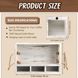 Suzile Cutlery Kitchen Utensil Holder Kit, 1 Kitchen Countertop Plate Holder and 1 Large Cup Holder, Wooden Utensil Caddy Organizer for Plate Cup Fork Knives Spoon Straws Napkins Marker and Condiment